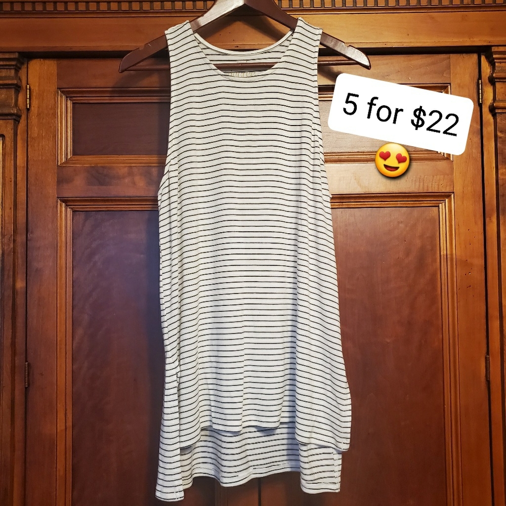 Decree Tunic Tank Striped XL
